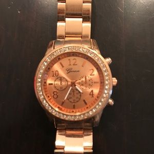 Rose gold watch